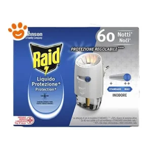 Raid Emanatore Elettrico Antizanzare Inodore (Diffusore +Ricarica)