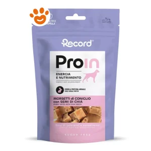 Record Dog Proin Snack Morsetti di Coniglio e Semi di Chia
