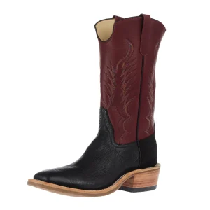 Rios Of Mercedes Men`s Ride Ready Black Smooth Ostrich Vamp 13in Oxblood Waxy Kansas Top