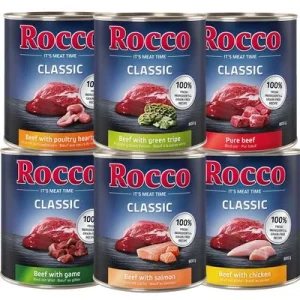 Rocco Classic 6 x 800 g Alimento umido per cani