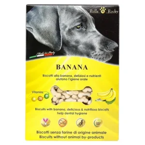 ROLLS ROCKY Biscotti Cane Banana 300Gr
