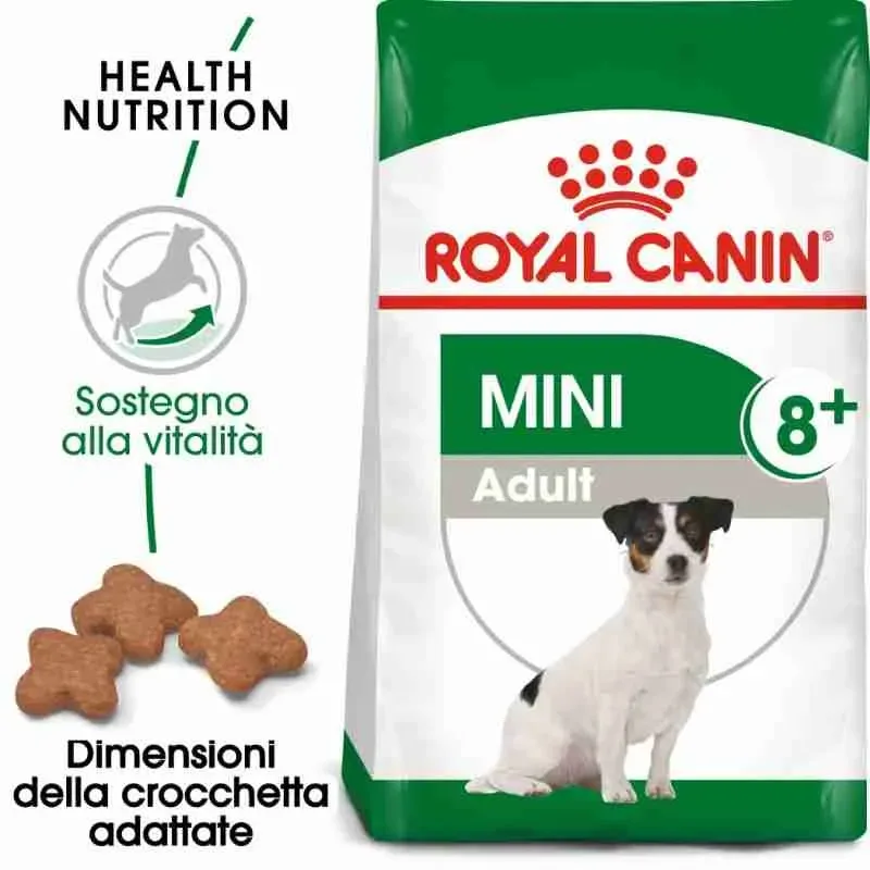 ROYAL CANIN CROCCHETTE CANE MINI 8+ ADULT GR 800