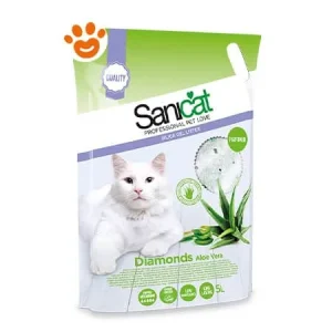Sanicat Silicio Lettiera Diamonds Aloe Vera