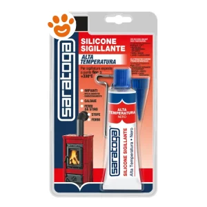 Saratoga Silicone Sigillante Alte Temperature Nero