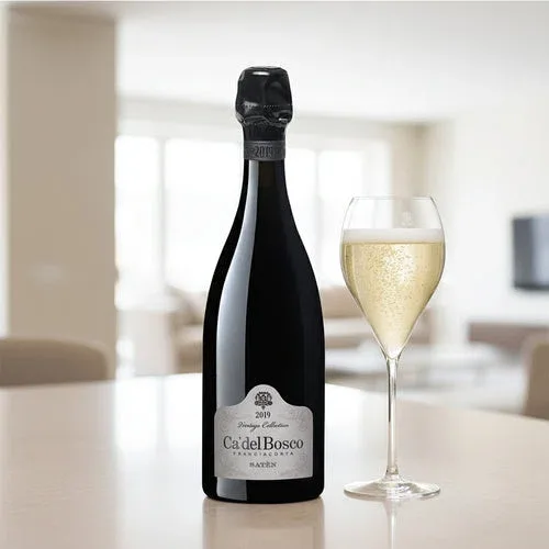 Satèn Vintage Franciacorta DOCG 2019 Ca’ del Bosco + 6 Calici Franciacorta Vino Bianco 42 cl
