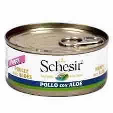 SCHESIR CANE SCATOLETTE CUCCIOLI DOG POLLO CON ALOE 150 GR