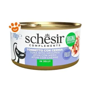 Schesir Cat Adult Filetti di Tonnetto con Cernia