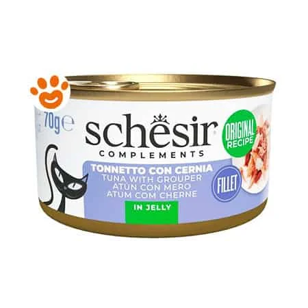 Schesir Cat Adult Filetti di Tonnetto con Cernia