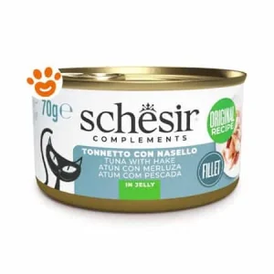 Schesir Cat Adult Filetti di Tonnetto con Nasello