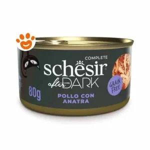 Schesir Cat After Dark Complete Filetti in Brodo di Pollo con Anatra