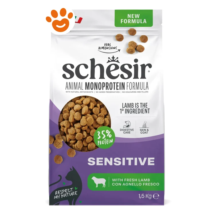 Schesir Cat Animal Monoprotein Formula Sensitive con Agnello - Image 2