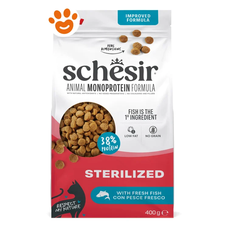 Schesir Cat Animal Monoprotein Formula Sterilized al Pesce