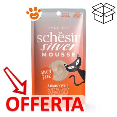 Schesir Cat Senior Silver Mousse di Salmone con Pollo - Image 2