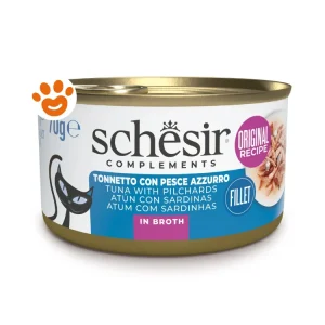 Schesir Cat Tonnetto con Pesce Azzurro in Brodo