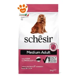 Schesir Dog Medium Adult con Prosciutto