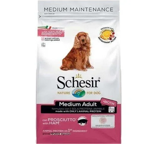 Schesir Medium Adult Mantenimento Prosciutto 12Kg Per Cani