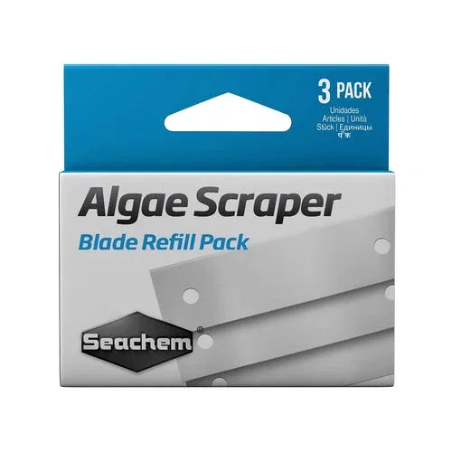 Seachem Blade Ricambio per Algae Scraper – Confezione da 3 Lame in Acciaio Inox