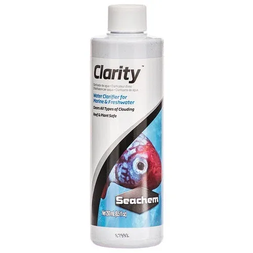 Seachem Clarity 250ml - Chiarificatore Universale per Acquari Dolce e Marini