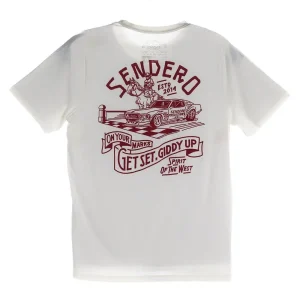 Sendero Provisions Co Men's Giddy Up Vintage White Tee