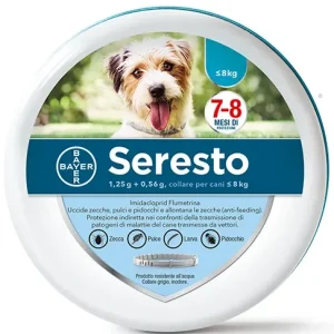 SERESTO COLLARE CANE FINO A 8 KG.
