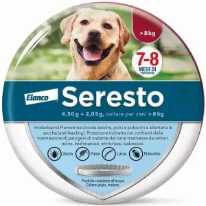SERESTO COLLARE CANE OLTRE 8 KG.