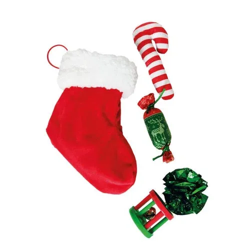 Set gioco per gatti con calza natalizia - XMas Stocking Gift