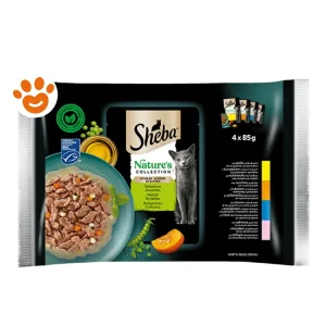 Sheba Cat Nature’s Collection Selezione Assortita In Gravy con Pollo, Tacchino, Tonno e Salmone