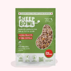 SHEEP BOWL | 12 PACK – CIBO FRESCO SURGELATO – 55% DI CARNE E VERDURE