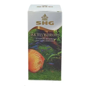 SHG Aktivedrops 50 ml – Attivatore Biologico Concentrato di Batteri Vivi per Acquari e Laghetti