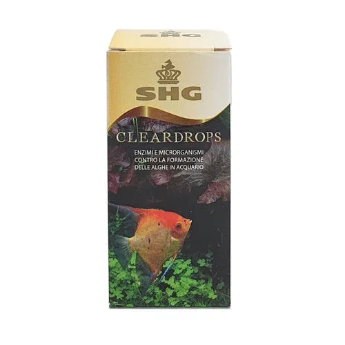 SHG Cleardrops 50 ml – Antialghe Biologico Naturale per Acquari Dolce