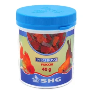 SHG Pesci Rossi in Fiocchi 40 g – Mangime completo per carassi d’acqua fredda