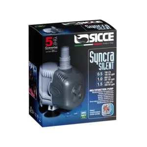 Sicce Syncra Silent 0.5 – Pompa di Ricircolo Regolabile per Acquari (700 l/h)