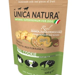 Snack per Cani-Unica Natura Biscotti Caserecci Con Frutta Mediterranea 300gr