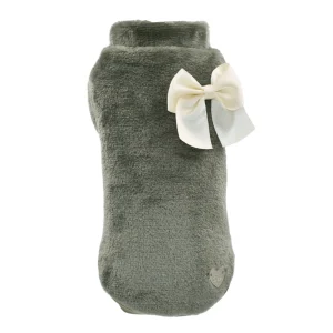 Soft Fleece Bow Khaki