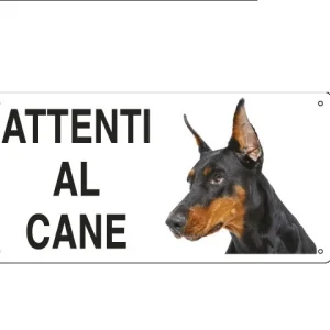 Targa Attenti al Cane Dobermann