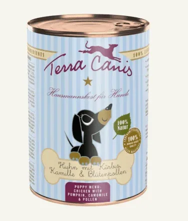 Terra Canis Puppy Pollo Con Zucca, Camomilla E Polline Di Fiore