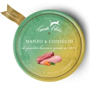 Terra Felis Gatto al Manzo e Coniglio 80gr
