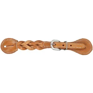 Tough 1 Light Oil Braided Leather Spur Straps