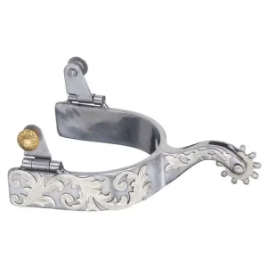 Tough 1 Sweet Iron Floral Overlay Spurs
