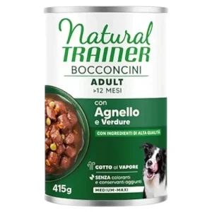 TRAINER Dog Medium/Maxi Adult Bocconcini Agnello e Verdure 415gr