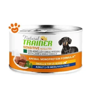Trainer Dog Sensitive No Gluten Adult Small & Toy Agnello e Cereali Integrali