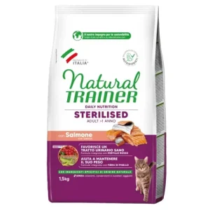 TRAINER Gatto Sterilised Salmone 1,5Kg