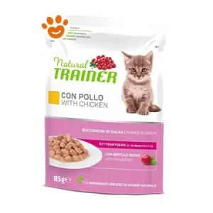 Trainer Natural Cat Kitten/Young Bocconcini in Salsa Pollo