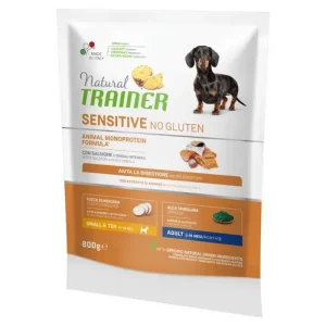 TRAINER Small&amp;Toy Sensitive Adult Salmone 800gr