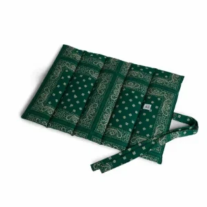 Trapuntina Arrotolabile Cotone Premium Bandana Verde