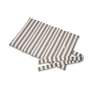 Trapuntina Arrotolabile Cotone Premium Righe Larghe Marrone