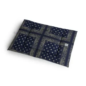 Trapuntina Quadro Cotone Premium Bandana Navy