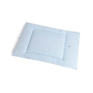 Trapuntina Quadro Cotone Vichy Azzurro
