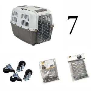Trasportino Skudo Iata 7 per cani di media e grossa taglia trasporto aereo 105X73X76H Con Accessori Da Viaggio
