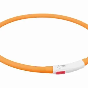 TRIXIE COLLARE ANELLO USB XS-XL CM 70/10 MM ARANCIO